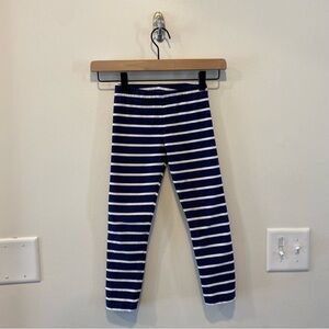 Primary leggings Navy and White stripes girls size 6